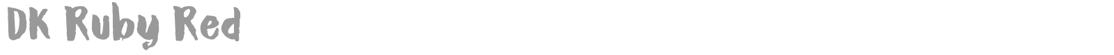 DK Ruby Red font preview